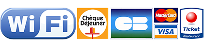 Chèque Déjeuner, CB, Mastercard, Visa et Ticket Restaurant