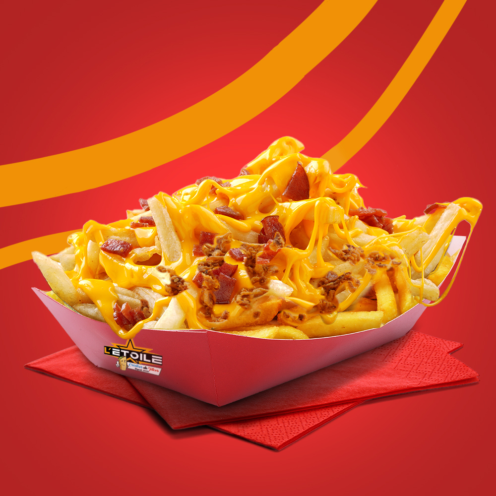 FRITES CHEDDAR BACON ONIONS CRISPY — L’ÉTOILE Clermont-Ferrand